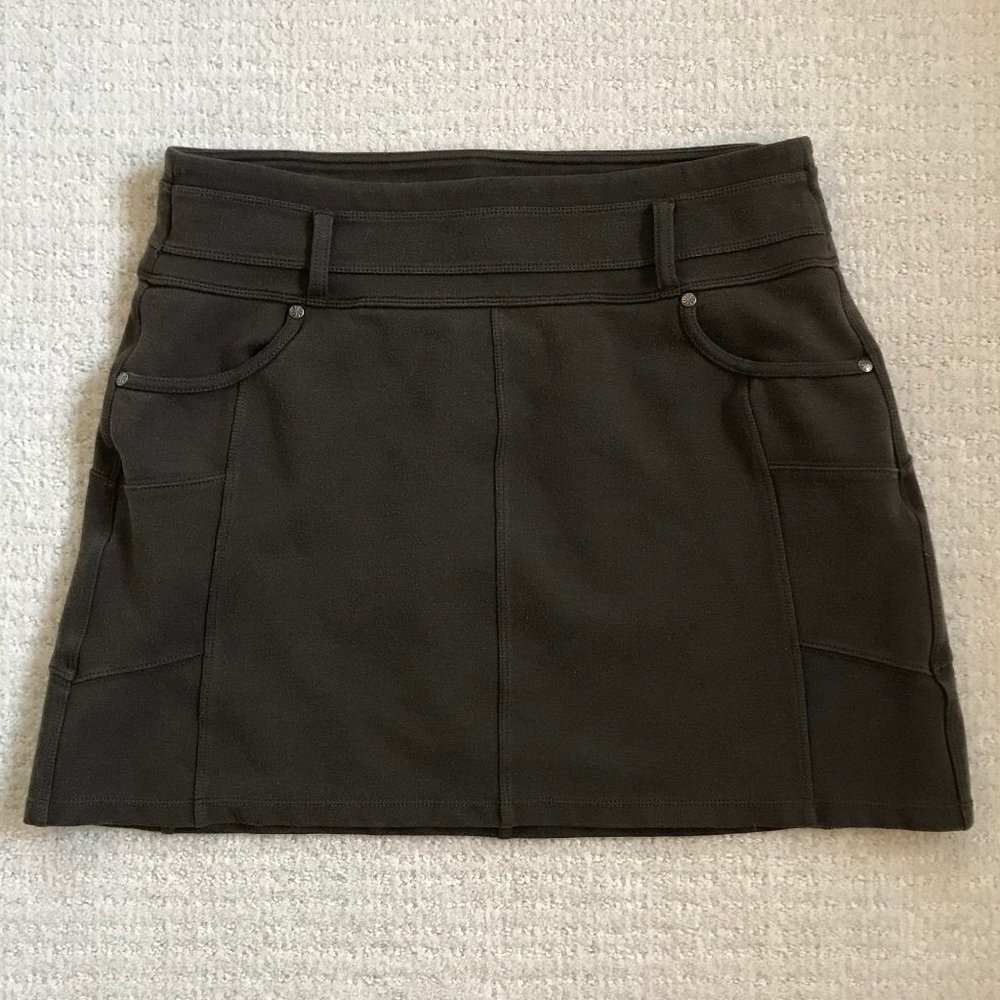 Athleta Heavy Knit Skirt, Large, Brown